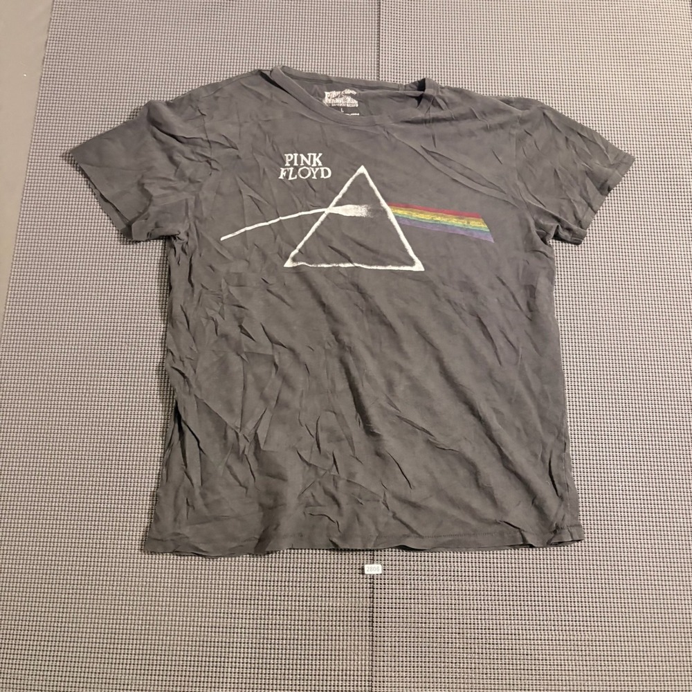 Lucky Brand Pink Floyd Dark Side of the Moon Graphic T-Shirt Gray Large